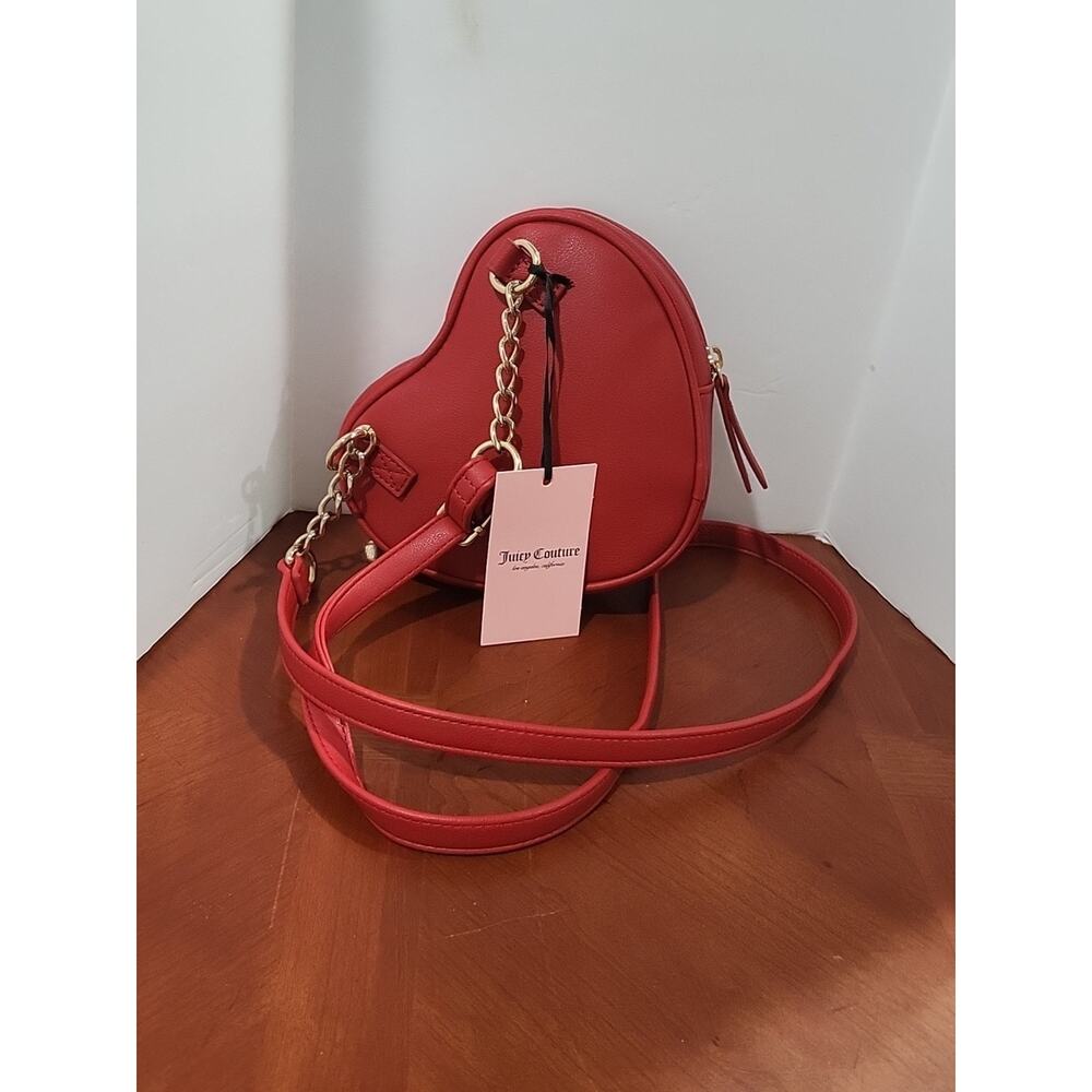 juicy couture Red Heart Crossbody Purse Nwt - Picture 5 of 8